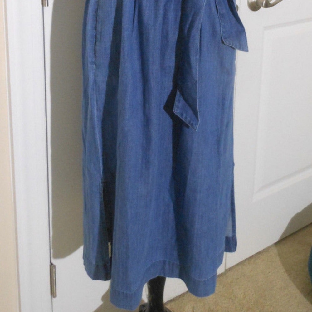 J CREW NWT Off the Shoulder Chambray Dress 4 - Picture 3 of 8